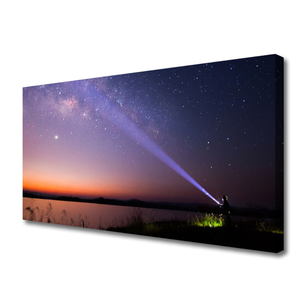 Canvas doek foto Star night melkweg
