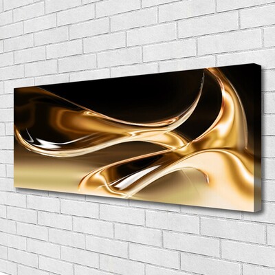 Canvas doek foto Gouden abstracte kunst kunst