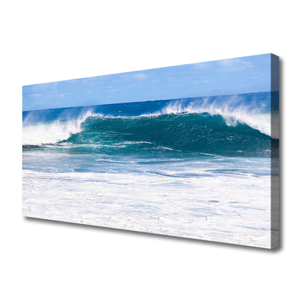 Canvas doek foto Sea water ocean wave