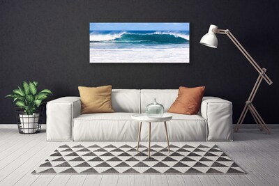 Canvas doek foto Sea water ocean wave