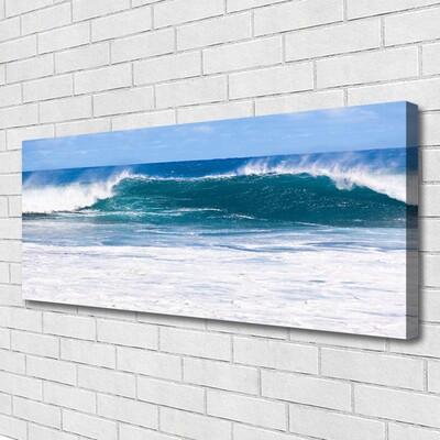 Canvas doek foto Sea water ocean wave