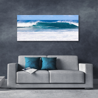Canvas doek foto Sea water ocean wave