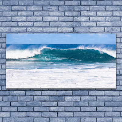 Canvas doek foto Sea water ocean wave