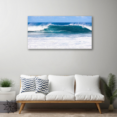 Canvas doek foto Sea water ocean wave