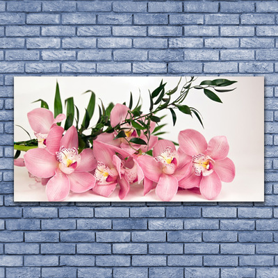 Canvas doek foto Orchideebloemen spa