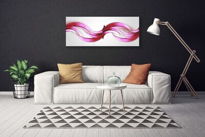 Canvas doek foto Golven art abstracte kunst