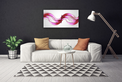 Canvas doek foto Golven art abstracte kunst