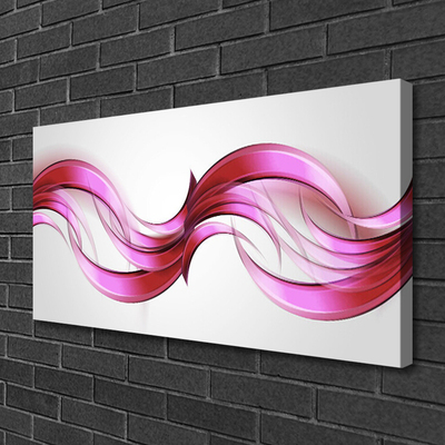 Canvas doek foto Golven art abstracte kunst