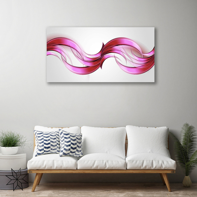 Canvas doek foto Golven art abstracte kunst