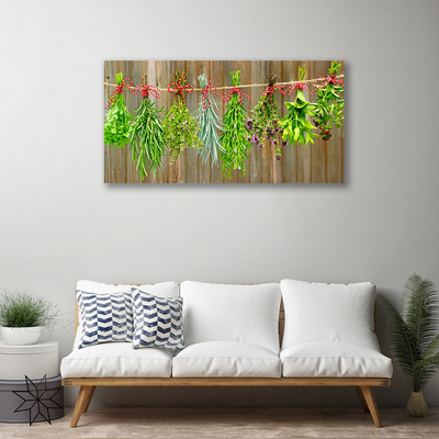 Canvas doek foto Gedroogde kruiden bladeren natuur