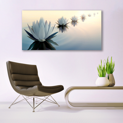 Canvas doek foto De lelies van waterlily