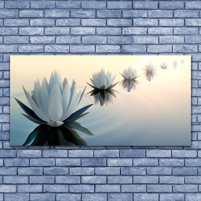 Canvas doek foto De lelies van waterlily