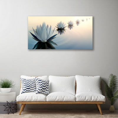 Canvas doek foto De lelies van waterlily
