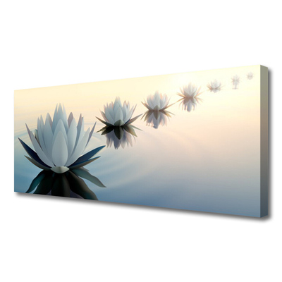 Canvas doek foto De lelies van waterlily