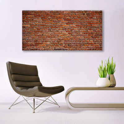 Canvas doek foto Bakstenen muur bakstenen in muur