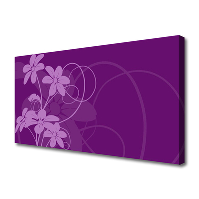 Canvas doek foto Abstract flowers kunst