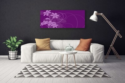 Canvas doek foto Abstract flowers kunst