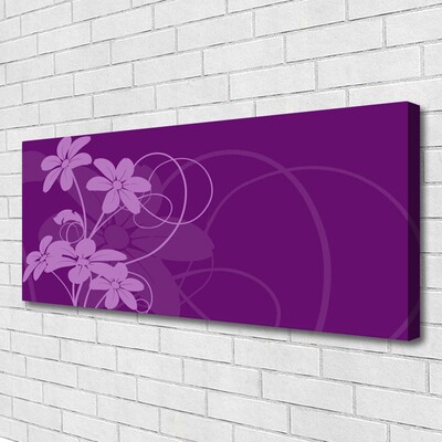 Canvas doek foto Abstract flowers kunst