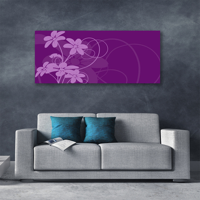 Canvas doek foto Abstract flowers kunst