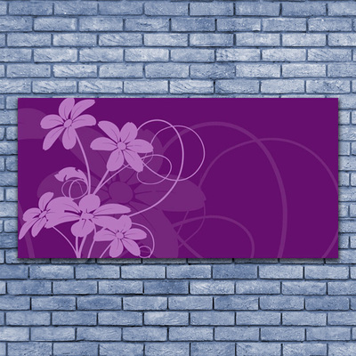 Canvas doek foto Abstract flowers kunst