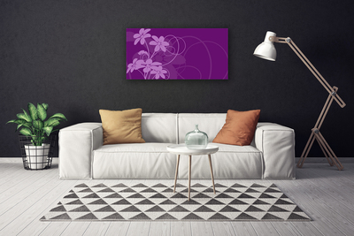 Canvas doek foto Abstract flowers kunst