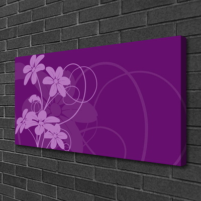 Canvas doek foto Abstract flowers kunst