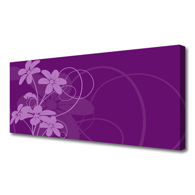 Canvas doek foto Abstract flowers kunst