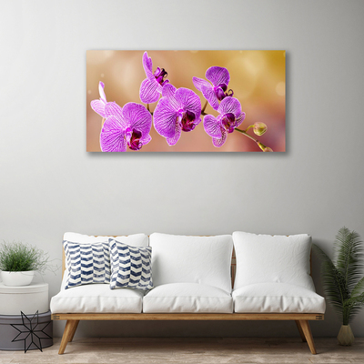 Canvas doek foto Shoots orchideebloemen nature