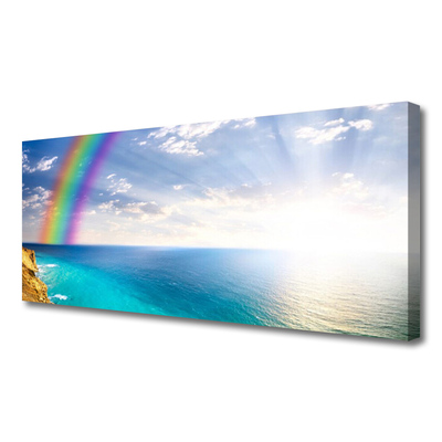Foto op canvas Rainbow sea landscape ons