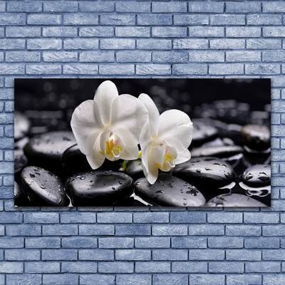 Foto op canvas Zen white orchid spa