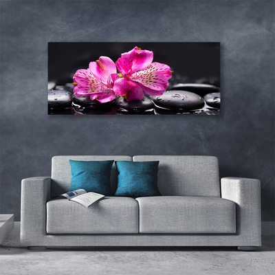 Foto op canvas Bloemen stenen zen spa