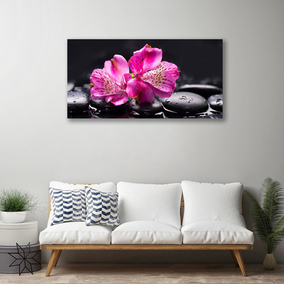 Foto op canvas Bloemen stenen zen spa