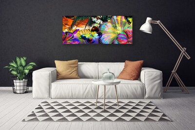 Foto op canvas Butterflies abstractie veren