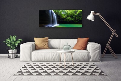 Foto op canvas Natuur van de waterval forest lake