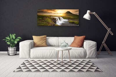 Foto op canvas Mountain waterfall nature