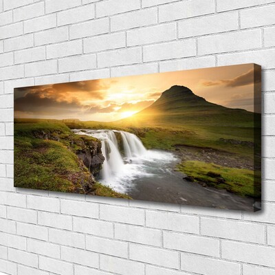 Foto op canvas Mountain waterfall nature