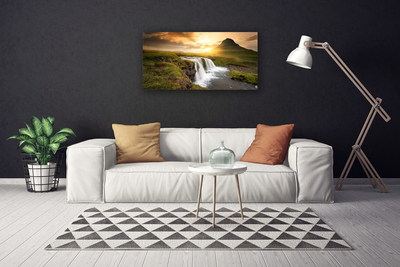 Foto op canvas Mountain waterfall nature