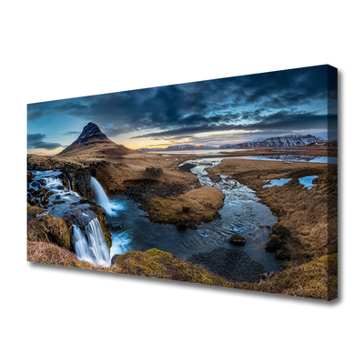 Foto op canvas Waterval rivierlandschap