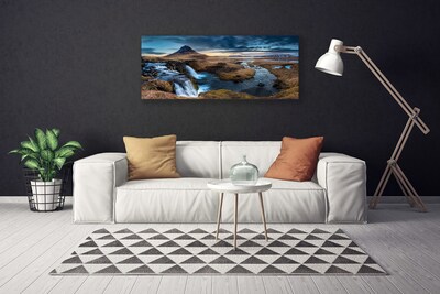 Foto op canvas Waterval rivierlandschap