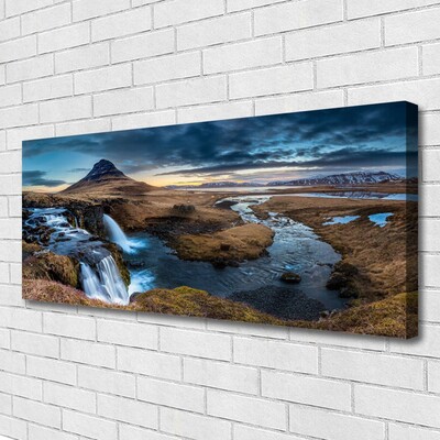 Foto op canvas Waterval rivierlandschap