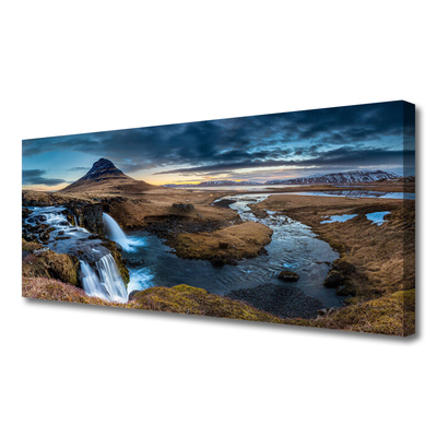 Foto op canvas Waterval rivierlandschap