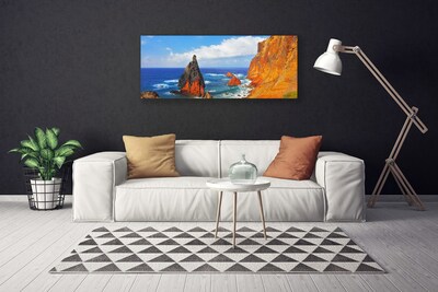 Foto op canvas Cliff sea coast