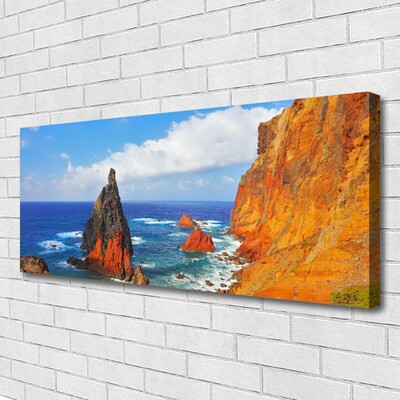 Foto op canvas Cliff sea coast