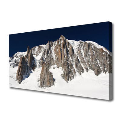 Foto op canvas Sneeuw bergpieken