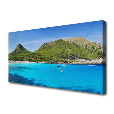 Foto op canvas Sea mountain landscape