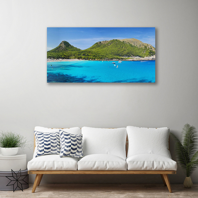 Foto op canvas Sea mountain landscape