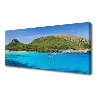 Foto op canvas Sea mountain landscape