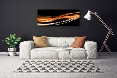 Foto op canvas Golven art abstracte kunst