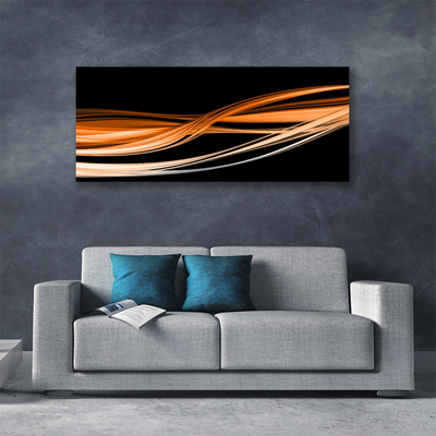 Foto op canvas Golven art abstracte kunst