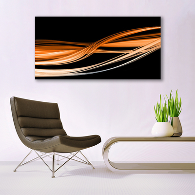 Foto op canvas Golven art abstracte kunst